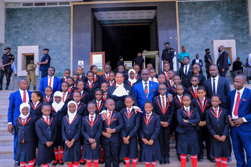 Sir Apollo Kaggwa P/S Kisaasi Carbinet Courtesy Visit Speaker Parliament